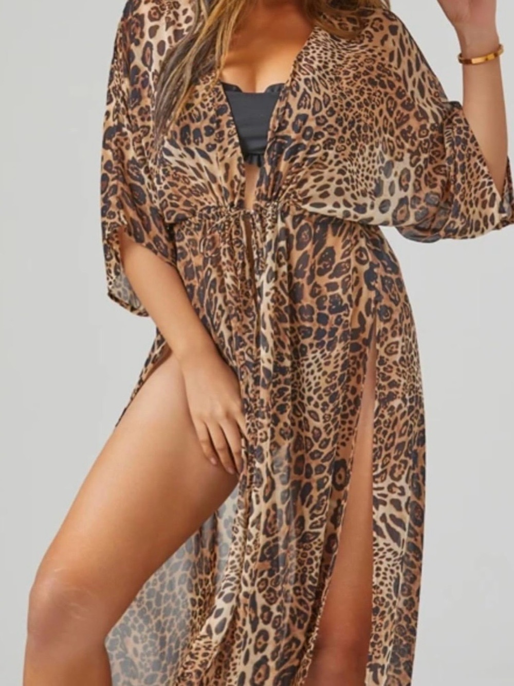 LUVVITT Maxi Kimono Animal print